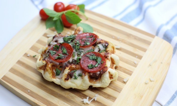 baked pizza liege waffle