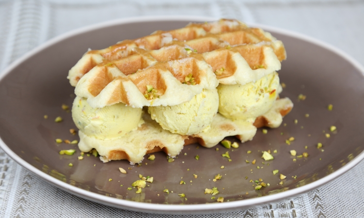 liege waffle ice cream sandwich