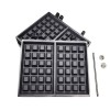 Krampouz Brussels Waffle Cast Iron Plate Kit 4x6